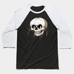 Jack O Lantern Cranium Lantern Halloween Gothic v1 Baseball T-Shirt